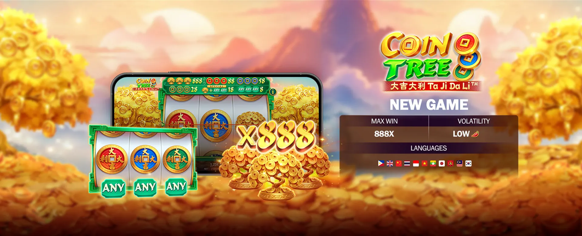 Dynamic arcade game screen with 8k8 branding and vibrant graphics